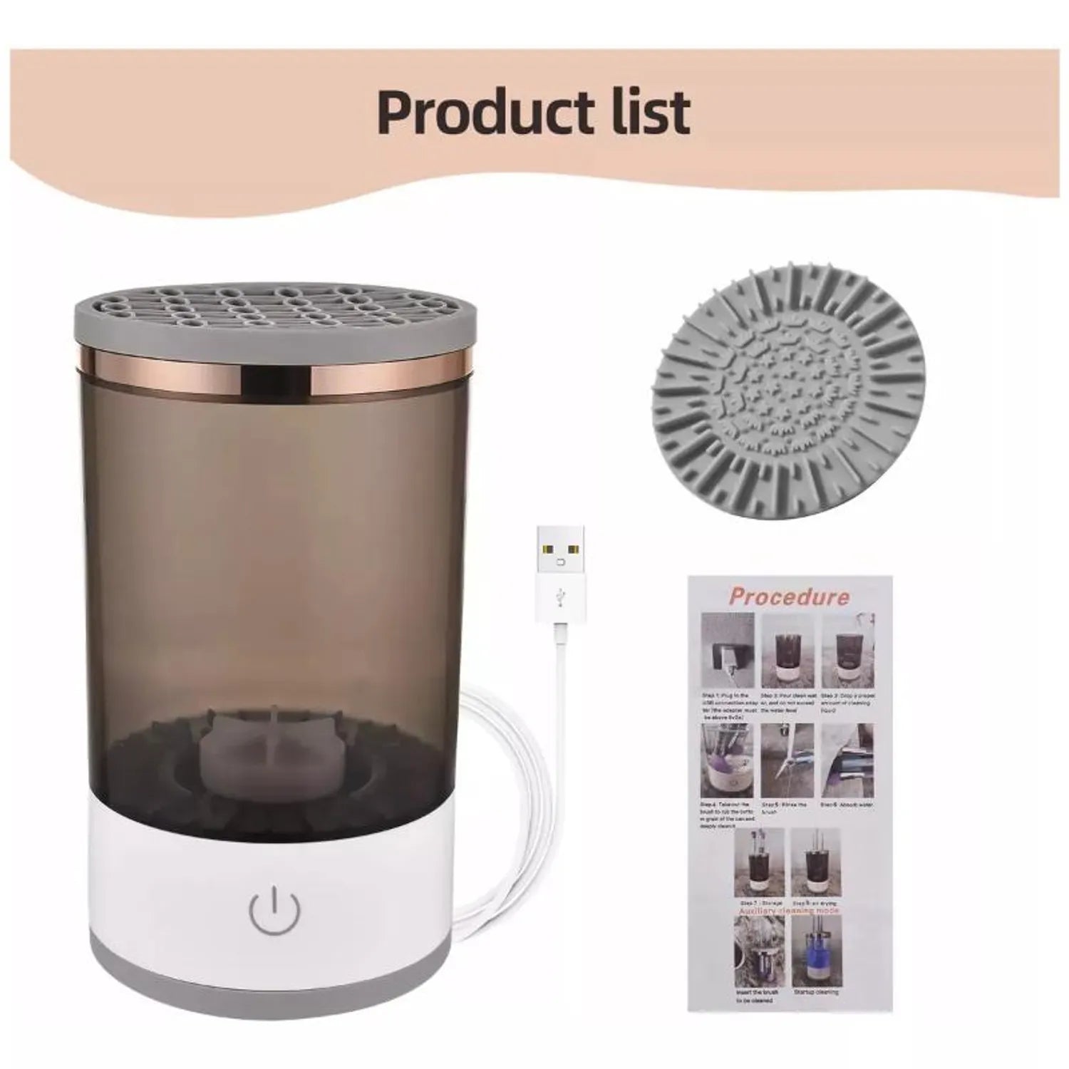 Máquina Limpiadora de brochas maquillaje