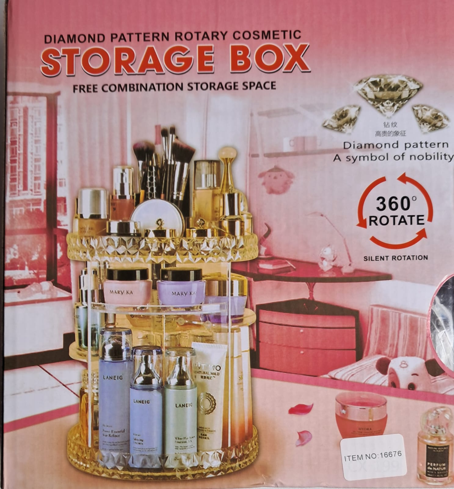 ORGANIZADOR DE MAQUILLAJE 360 ORDEN